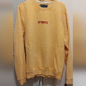 Optimistic Yellow Crewneck Sweatshirt - Blind Rooster